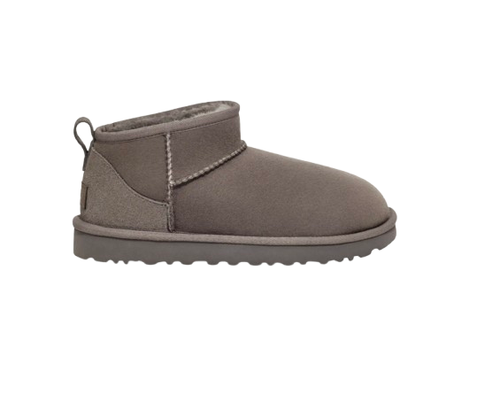 UGG Femme Botte Classic Ultra Mini Gris