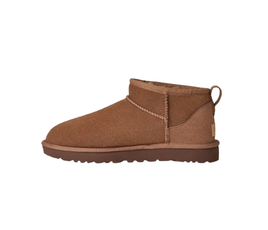UGG Femme Botte Classic Ultra Mini Marron