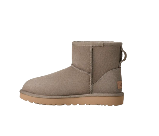 Femme Botte Classic Mini II Gris Galet