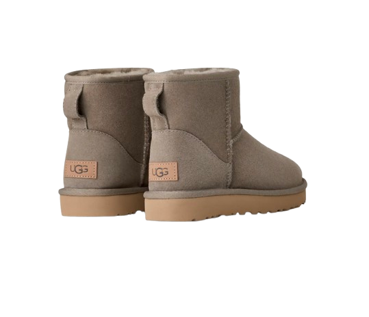 Femme Botte Classic Mini II Gris Galet