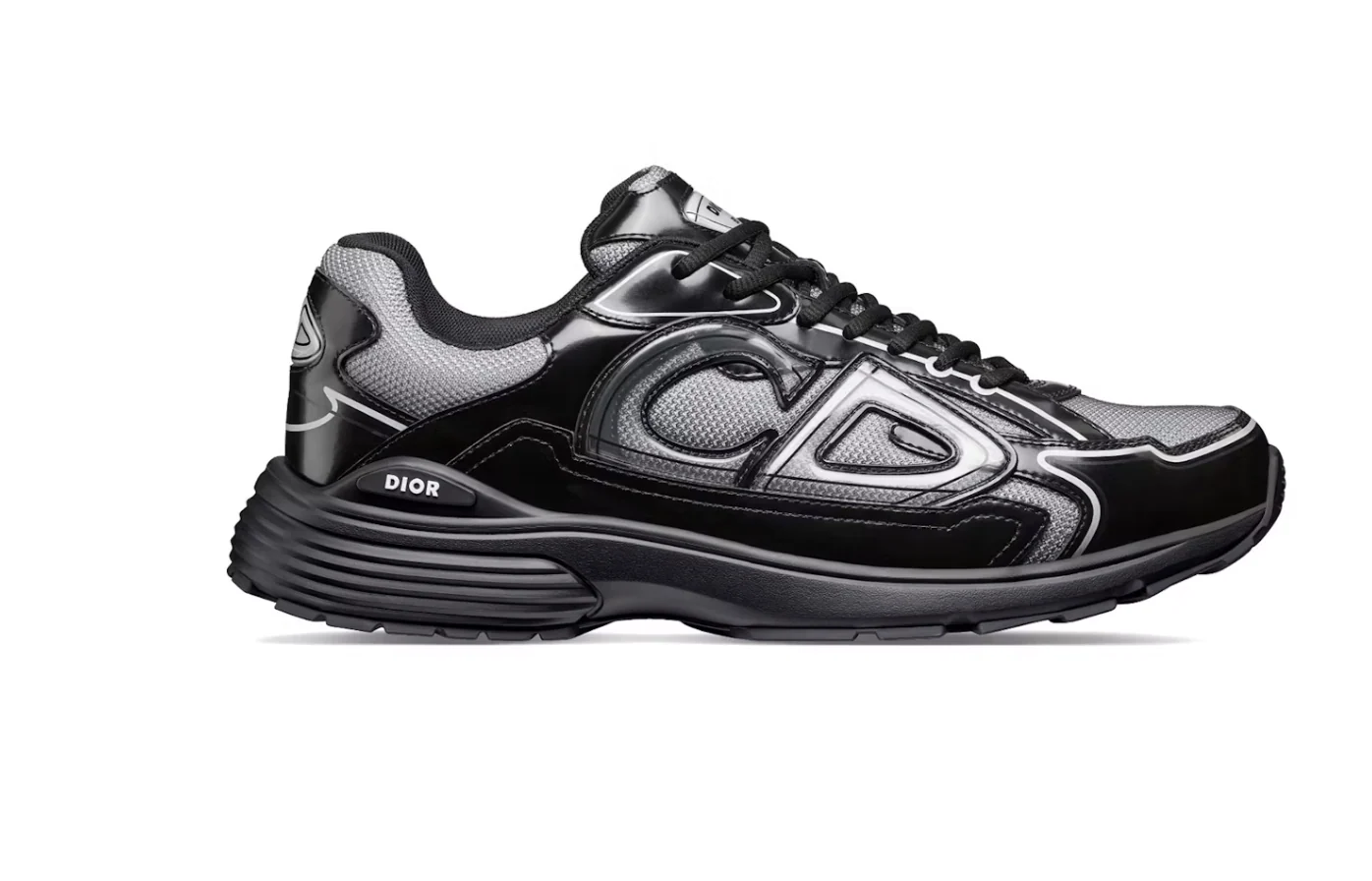 Dior B30 noir mate/argenté